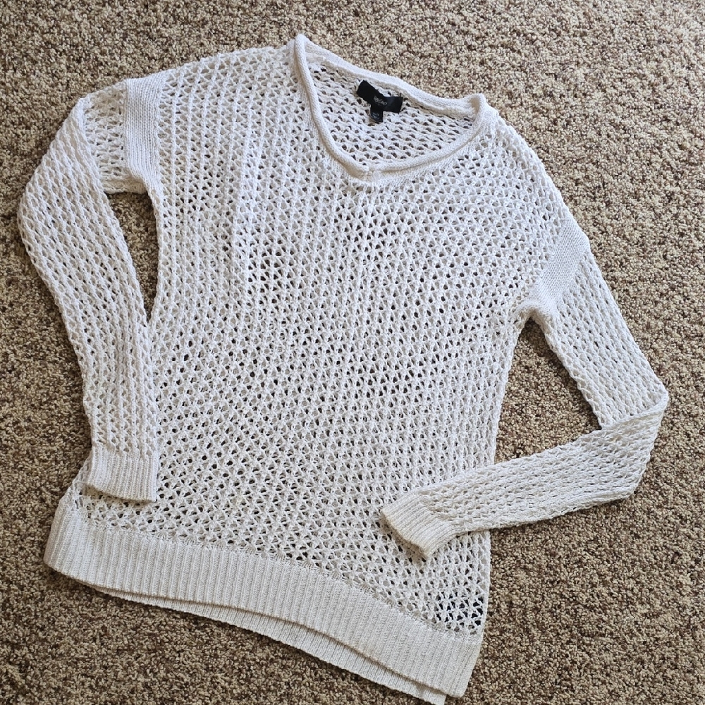 White Knit Women's Sweater